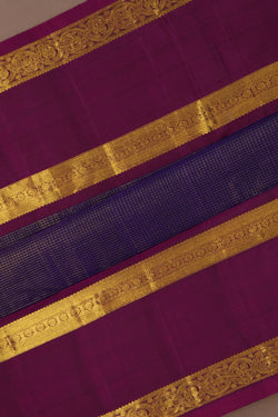 Image of Gadwal Pattu Purple Saree