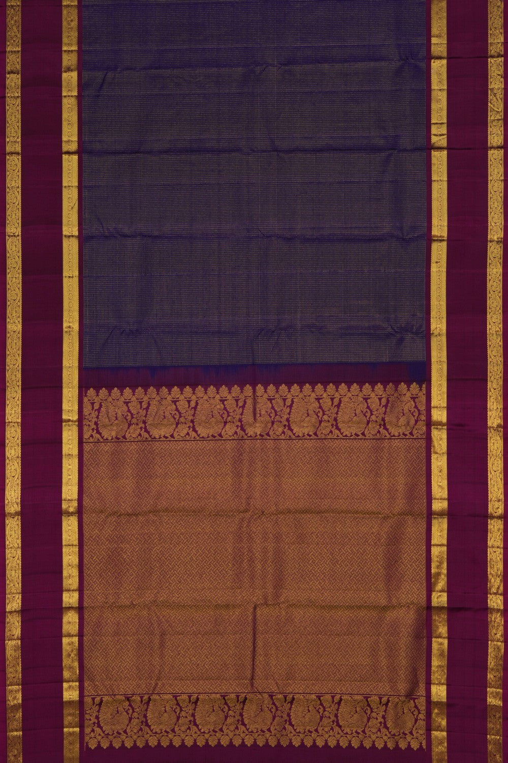 Gadwal Pattu Purple Saree