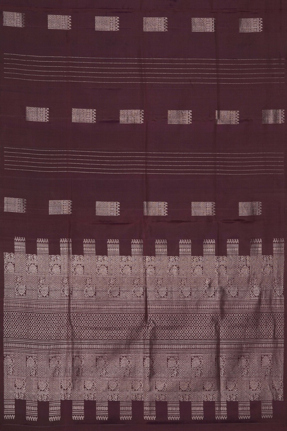 Image of South Silk Brown Saree
