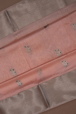 Image of Chanderi Silk Pink Saree