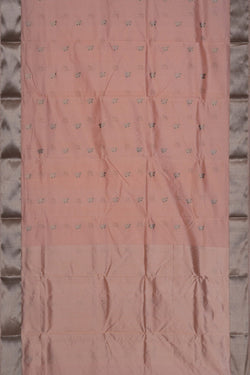 Image of Chanderi Silk Pink Saree