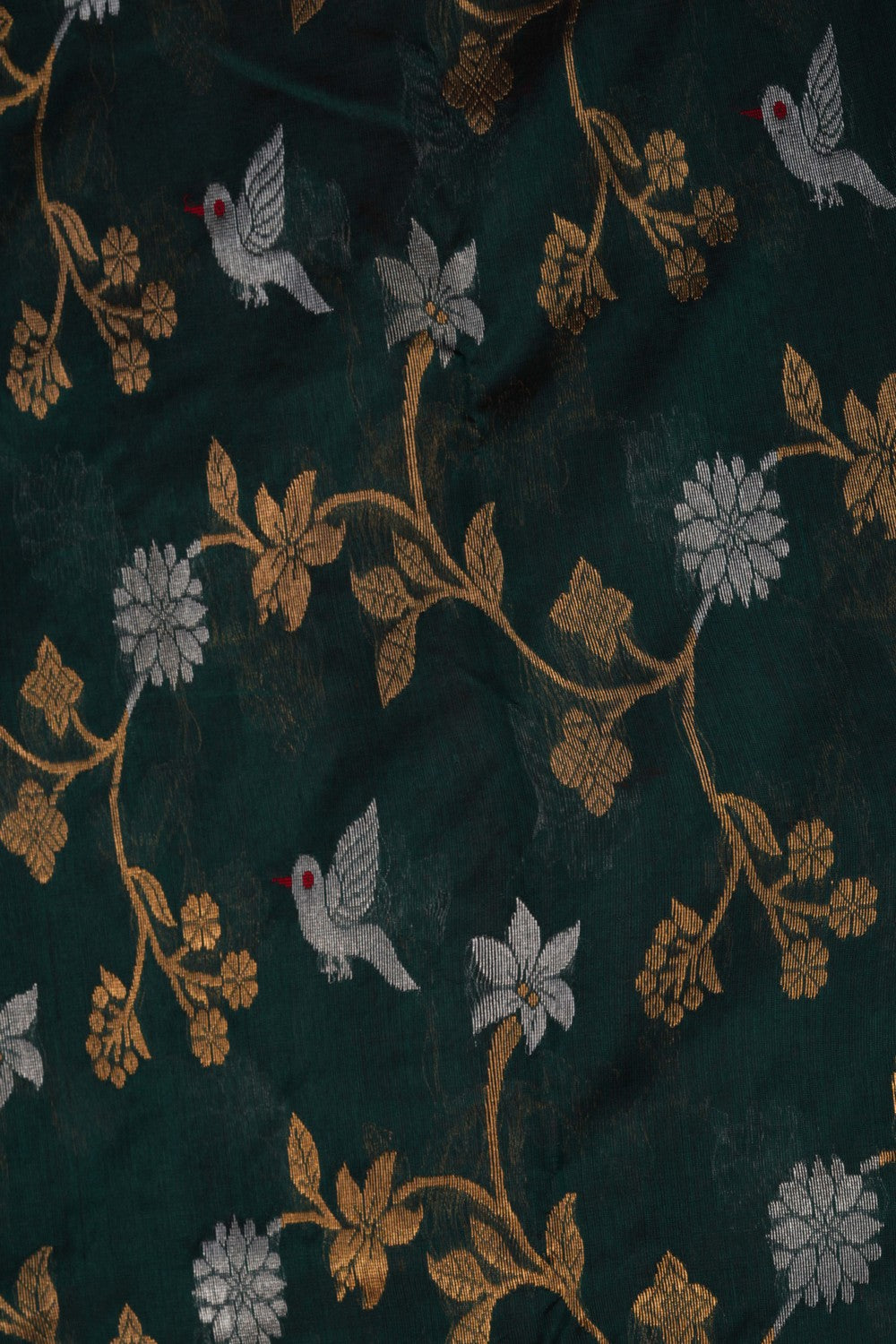 Image of Chanderi Silk Green Saree