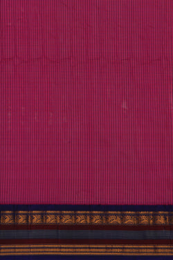Image of Gadwal Cotton Silk Magenta Pink Saree