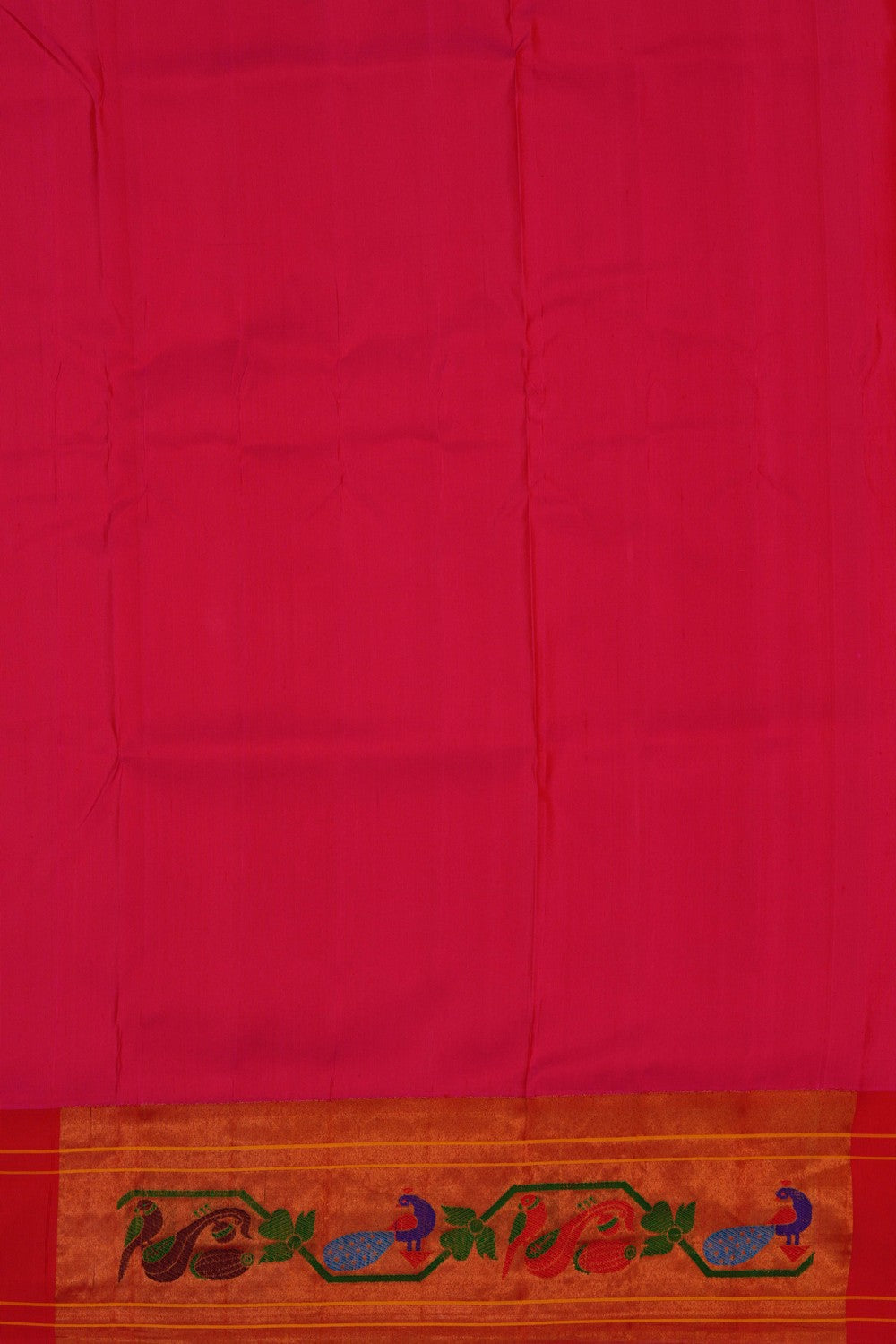 Image of Gadwal Silk Pink Saree