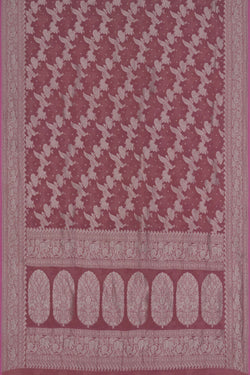 Image of Banarasi Tissue Silk Pink Saree