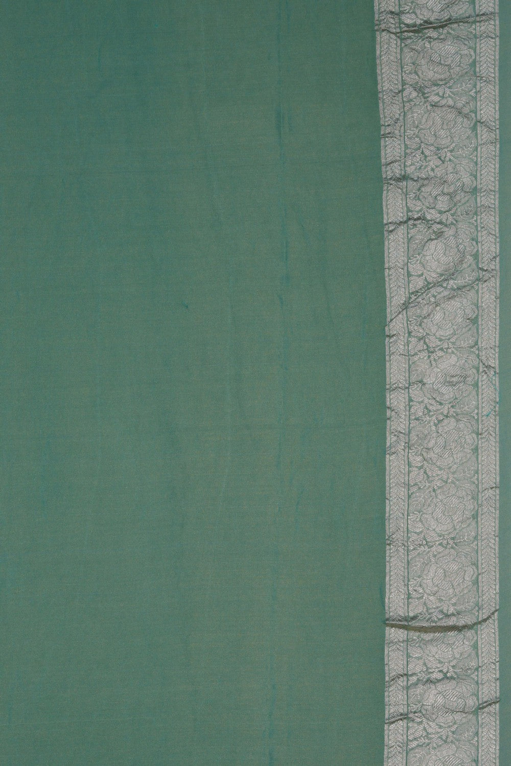 Image of Banarasi Tissue Silk Teal Blue Saree