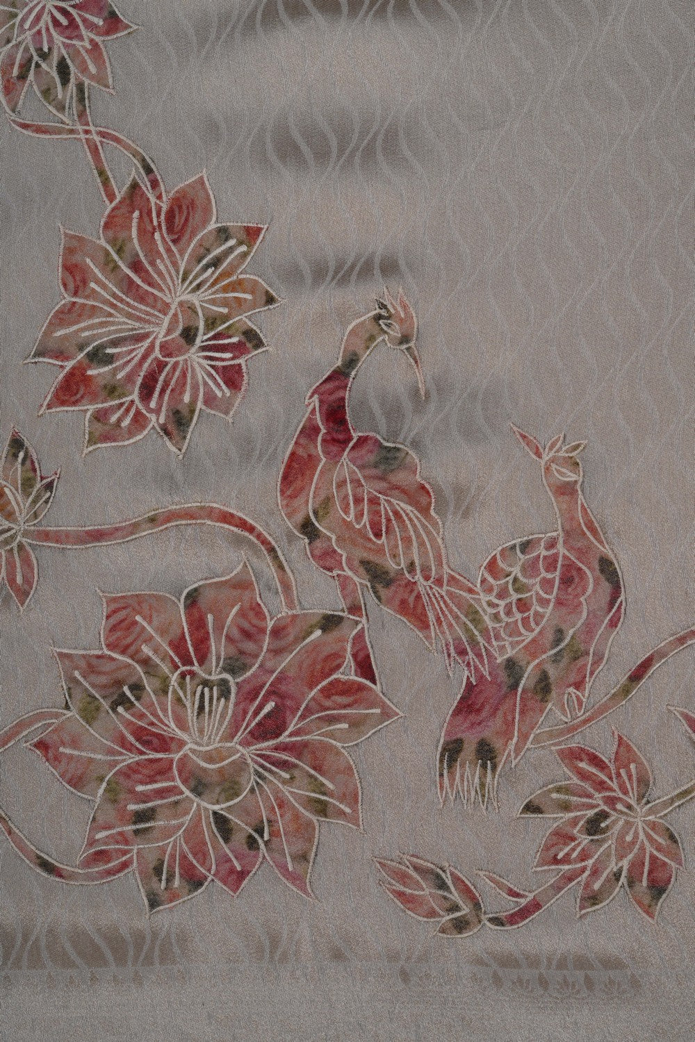 A graceful Tissue Silk White Saree