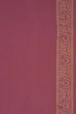Image of Banarasi Georgette Pink Saree