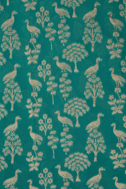 Image of Banarasi Georgette Teal Green Saree