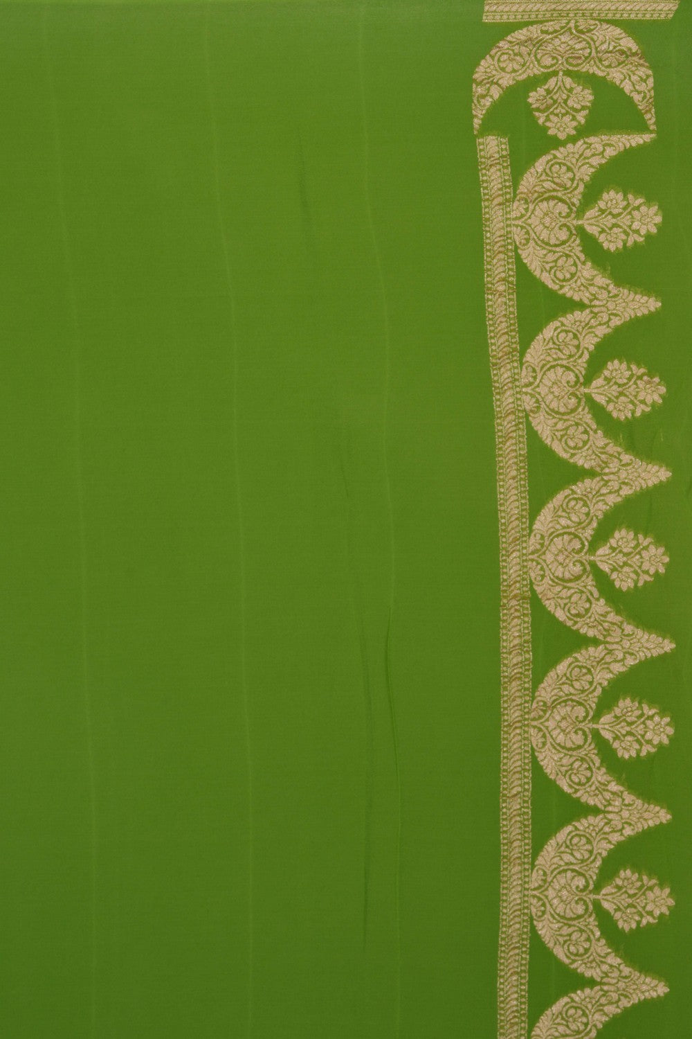 Banarasi Georgette Vibrant Green Saree