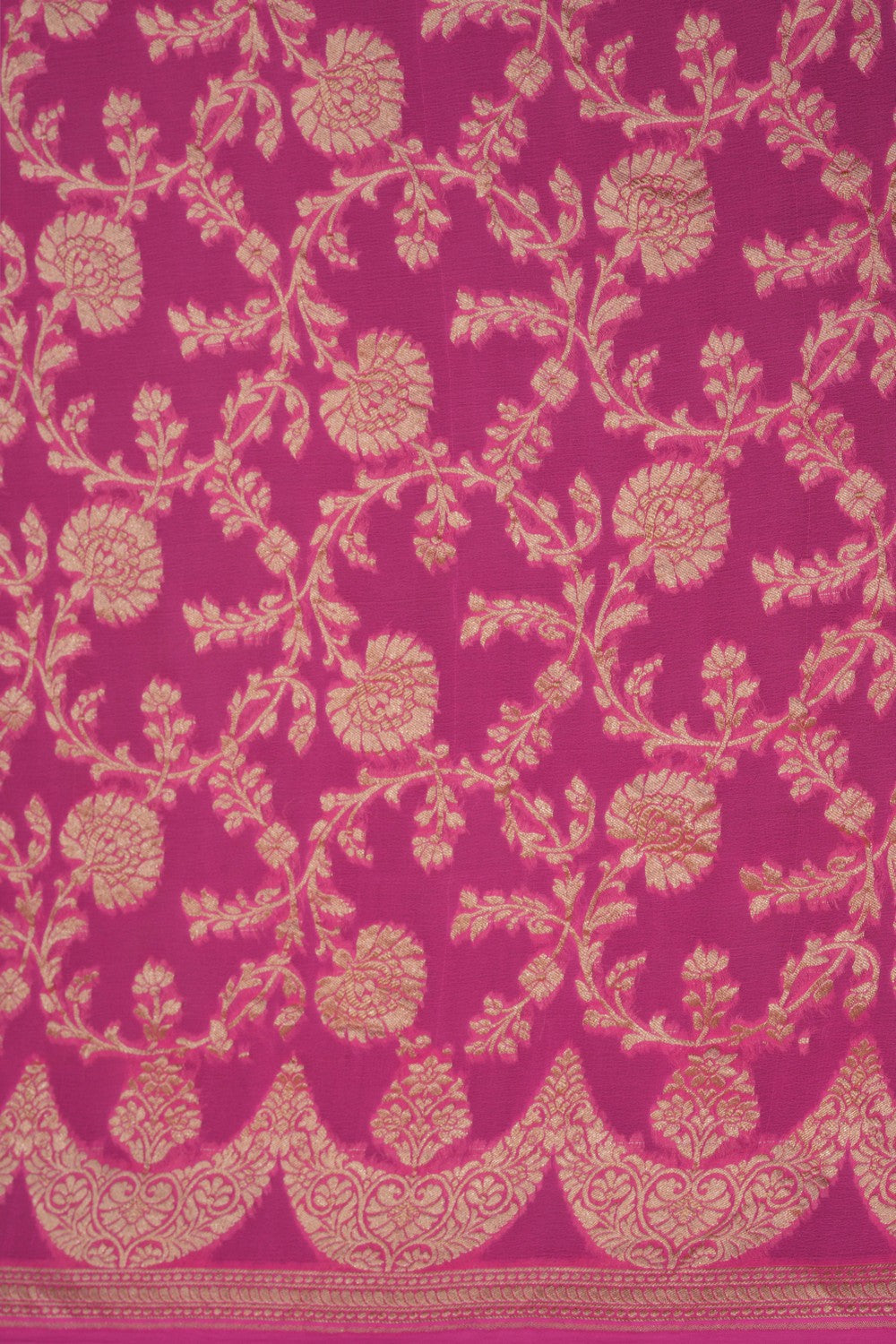 Image of Banarasi Georgette Pink Saree