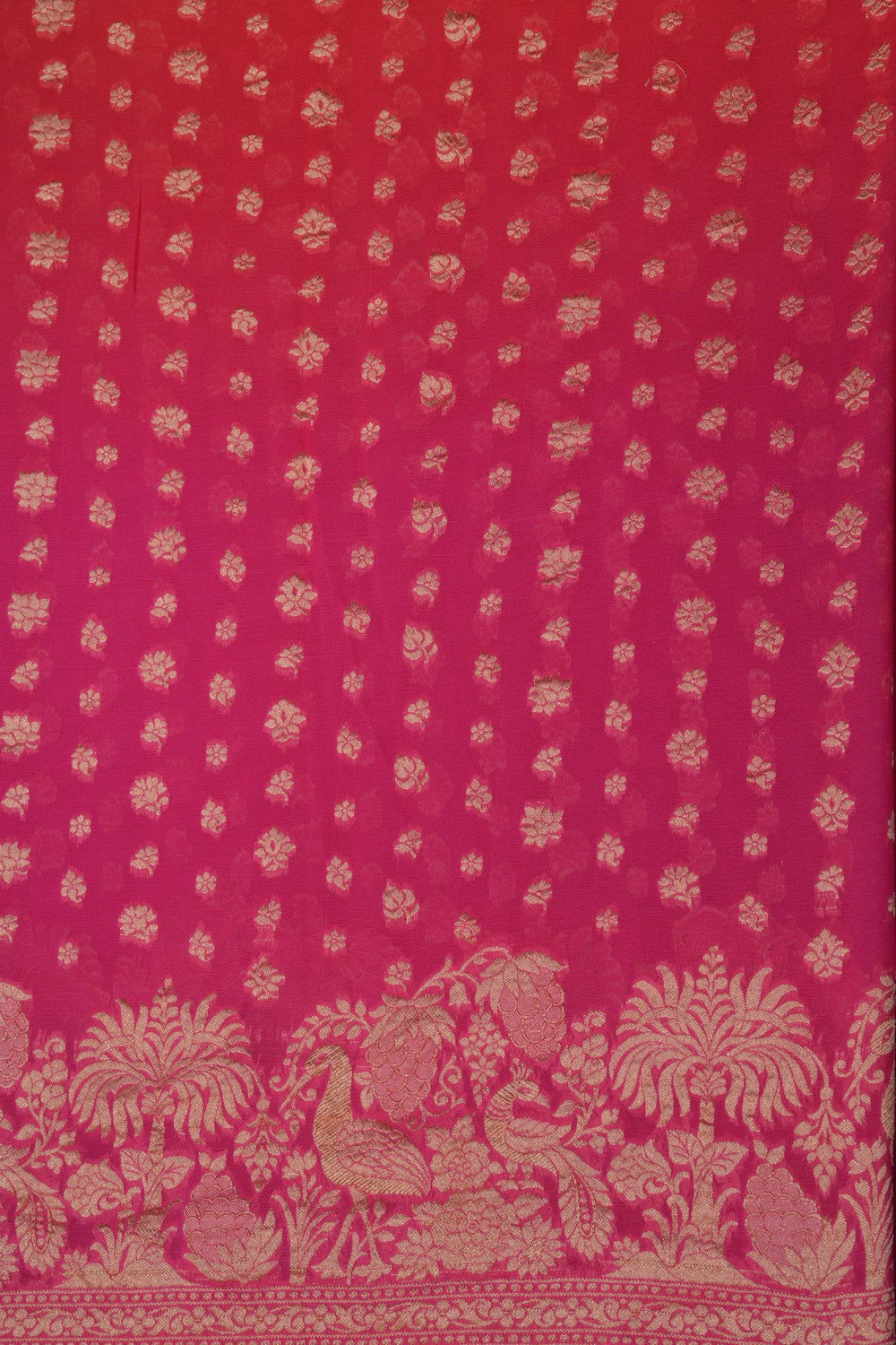 Banarasi Georgette Pink Saree