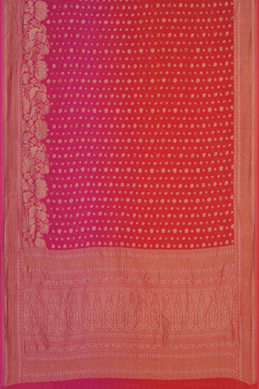 Banarasi Georgette Pink Saree