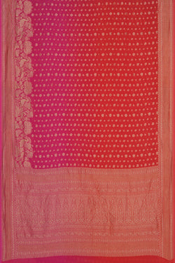 Image of Banarasi Georgette Pink Saree