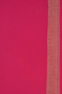 Image of Banarasi Georgette Pink Saree