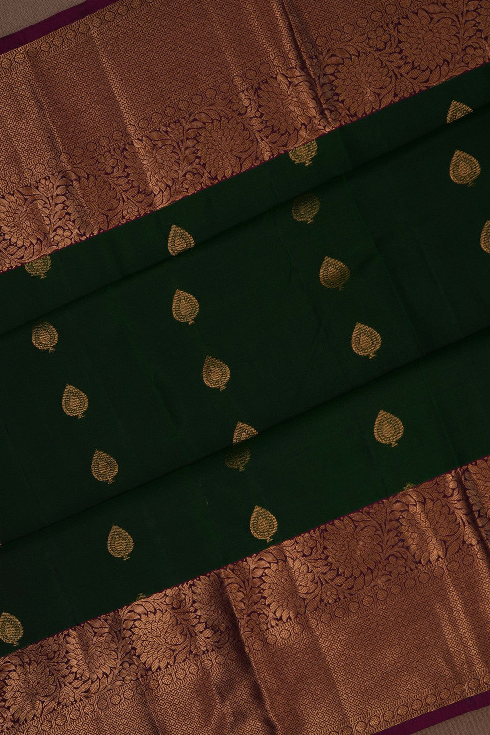 South Silk Green Saree