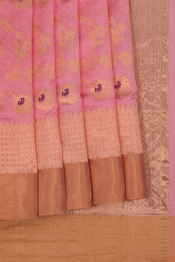 Image of Chanderi Pink Saree