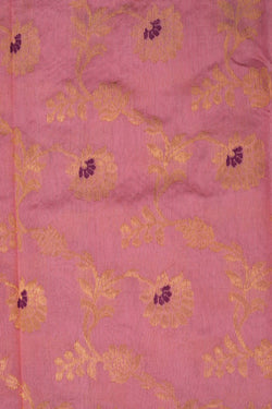 Image of Chanderi Pink Saree