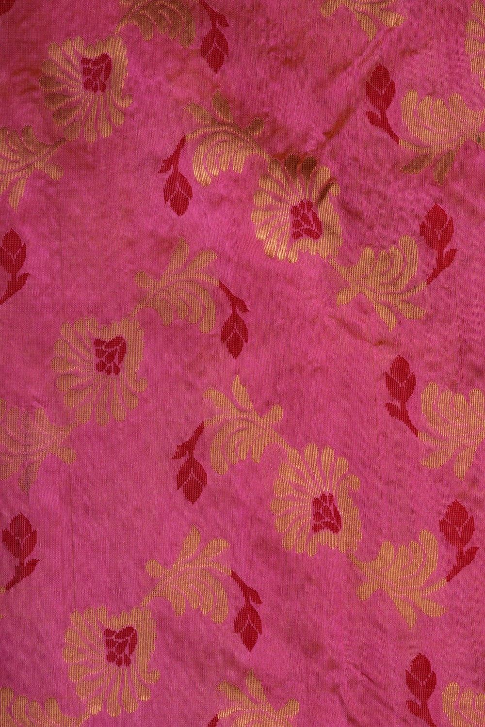 Image of Chanderi Silk Pink Saree