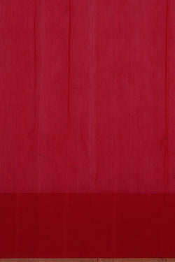 Image of Chanderi Silk Coral Orange Saree