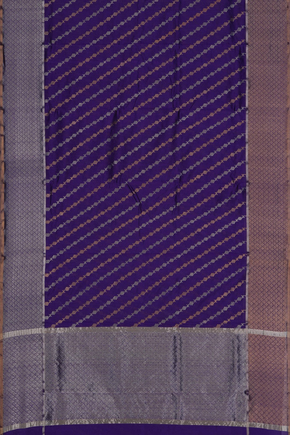 Image of Chanderi Silk Purple Saree