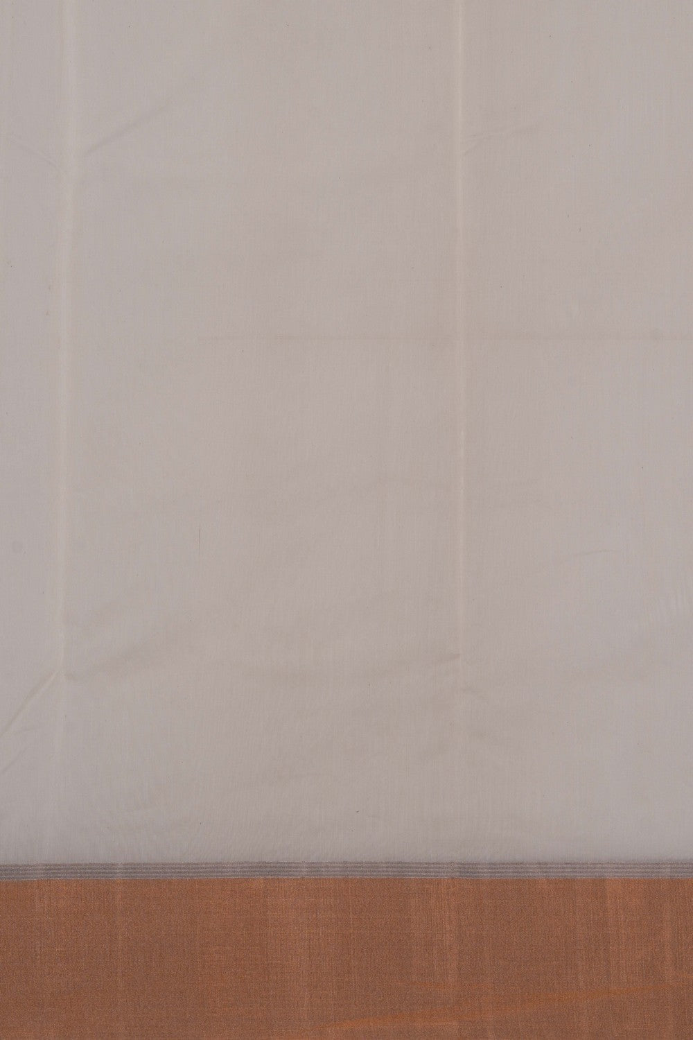 Image of Chanderi White Saree