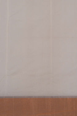 Image of Chanderi White Saree