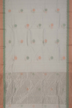 Image of Chanderi Silk White Saree