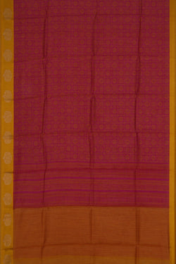 Image of Moonga Silk Pink Saree