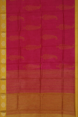 Image of Moonga Silk Pink Saree