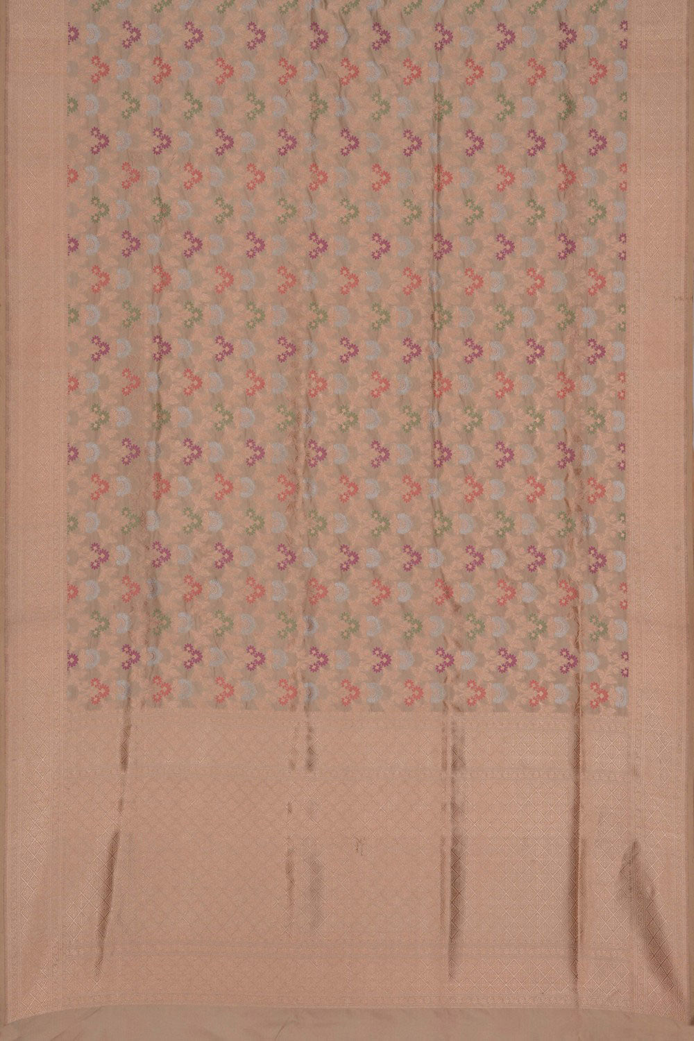 Banarasi Katan Silk Off-White Saree