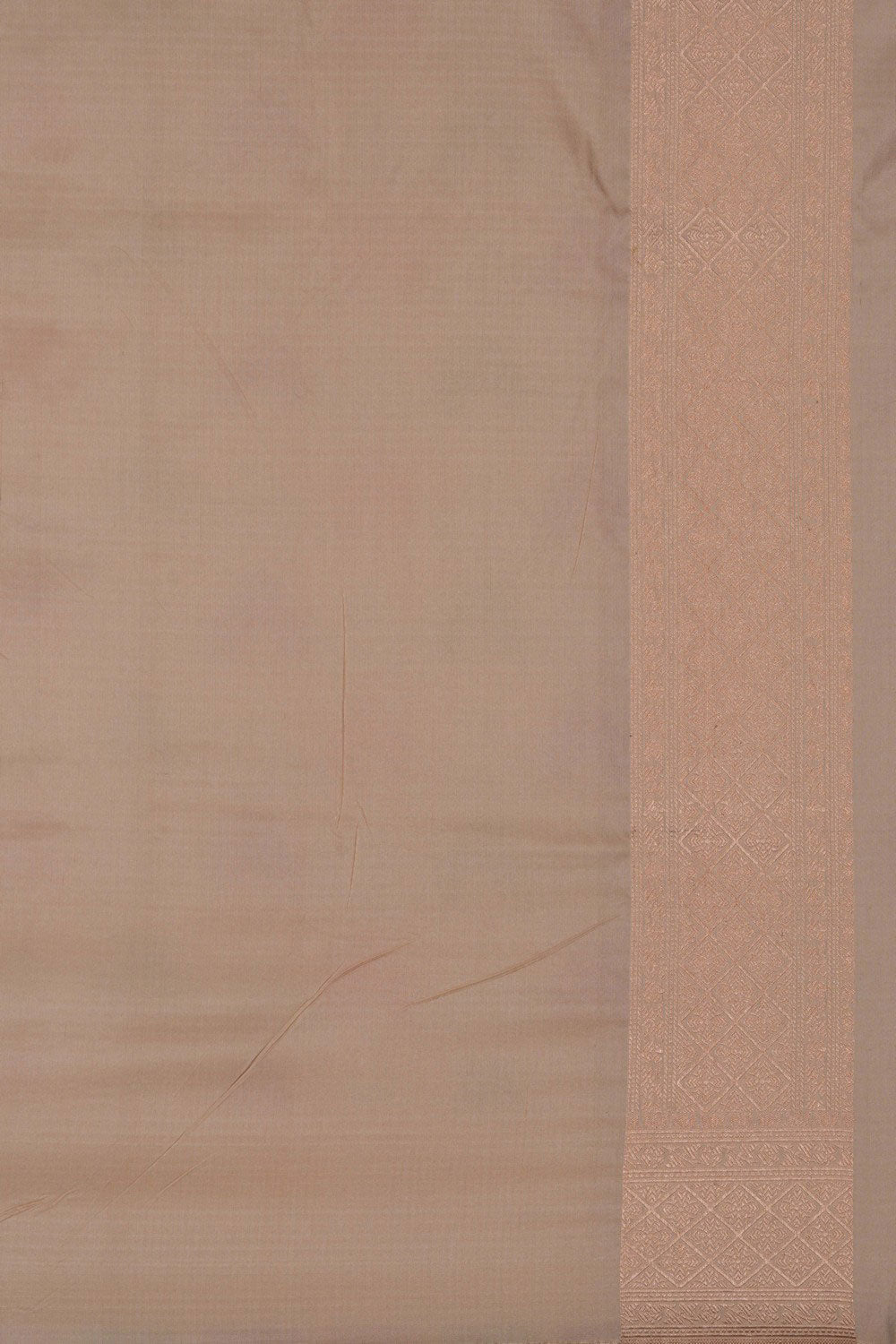 Image of Banarasi Katan Silk Off-White Saree