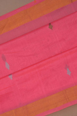 Image of Uppada Cotton Pink Saree