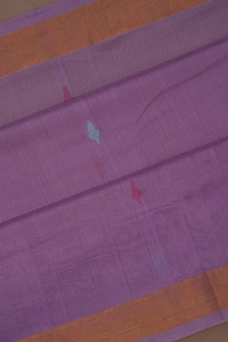 Image of Uppada Cotton Mauve Purple Saree