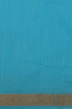 Image of Uppada Cotton Blue Saree