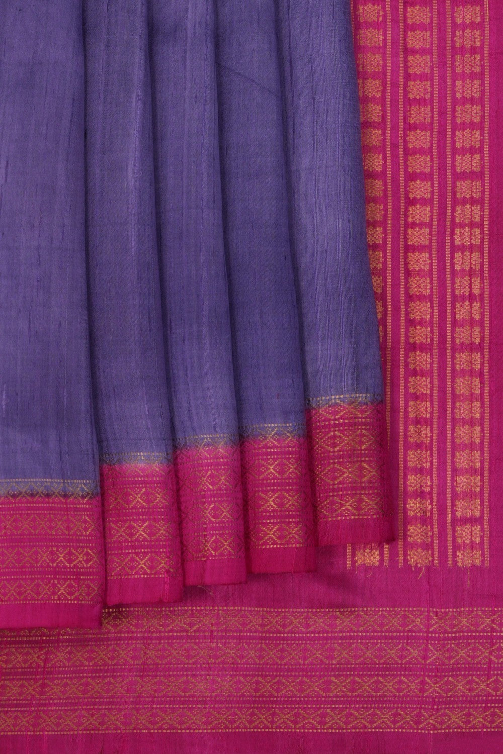 Dupion Silk Purple Saree