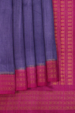 Image of Dupion Silk Purple Saree