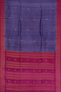 Image of Dupion Silk Purple Saree