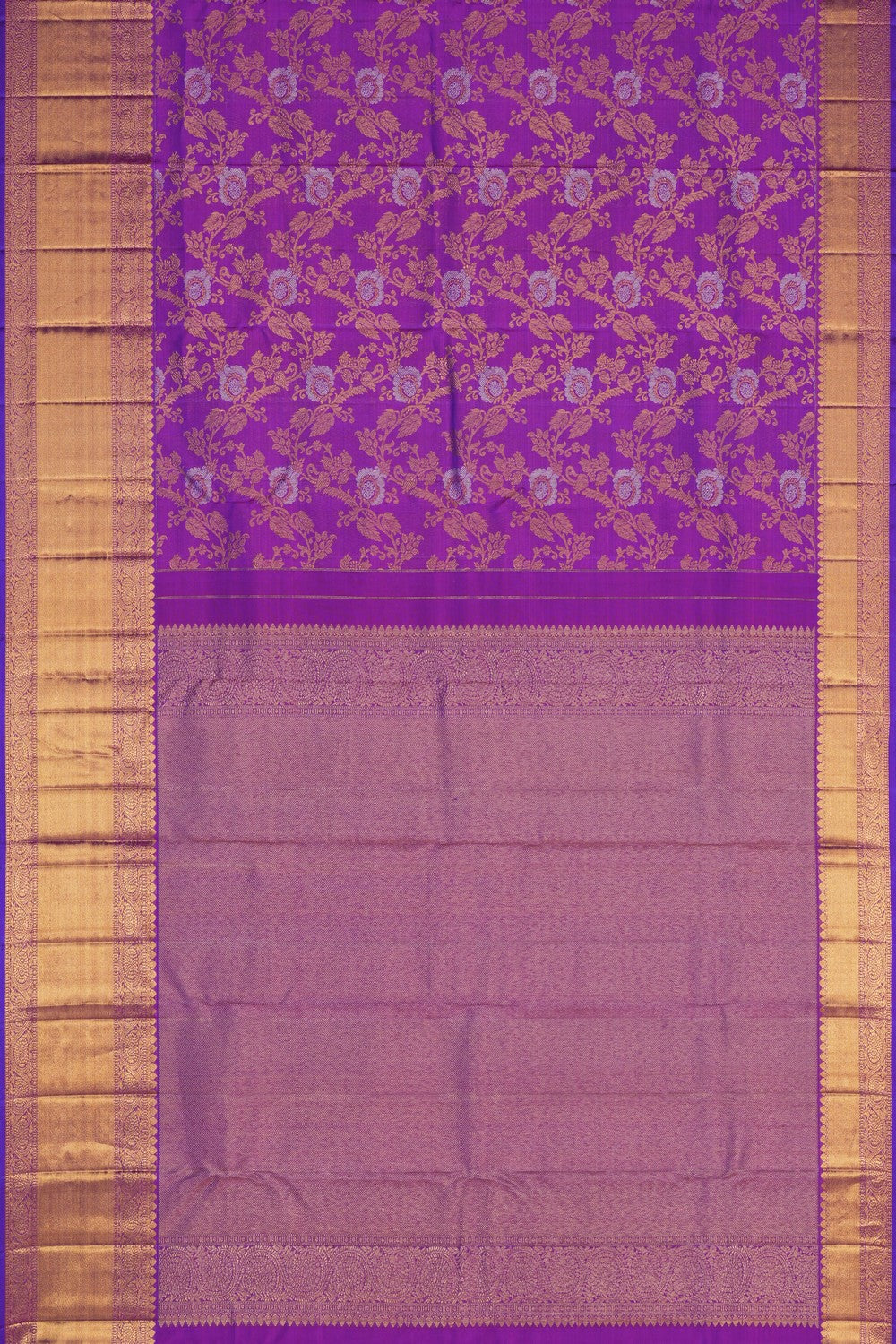 Image of Kanchipattu Brocade Purple Saree