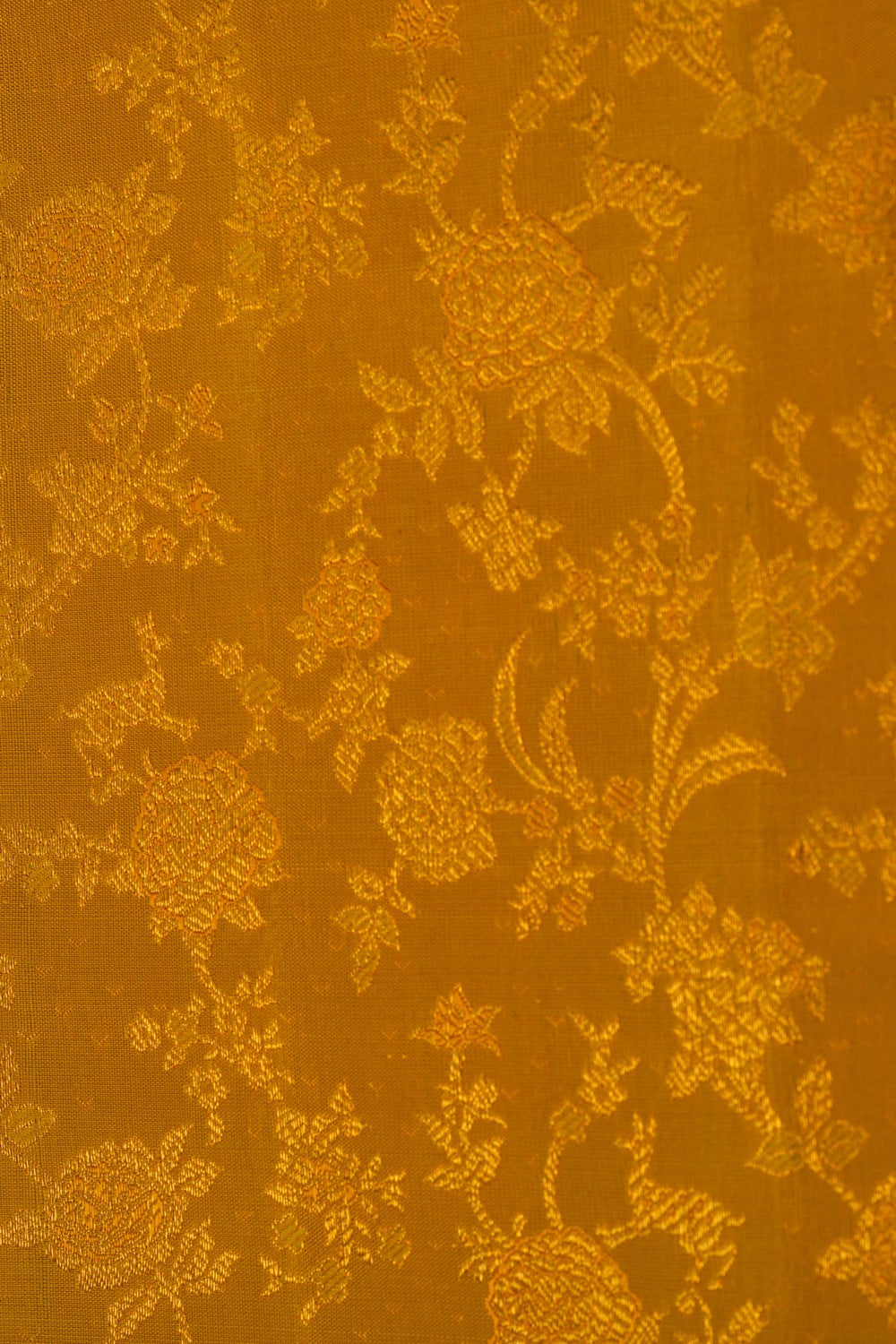 Image of Kanchipattu Brocade Mustard Saree