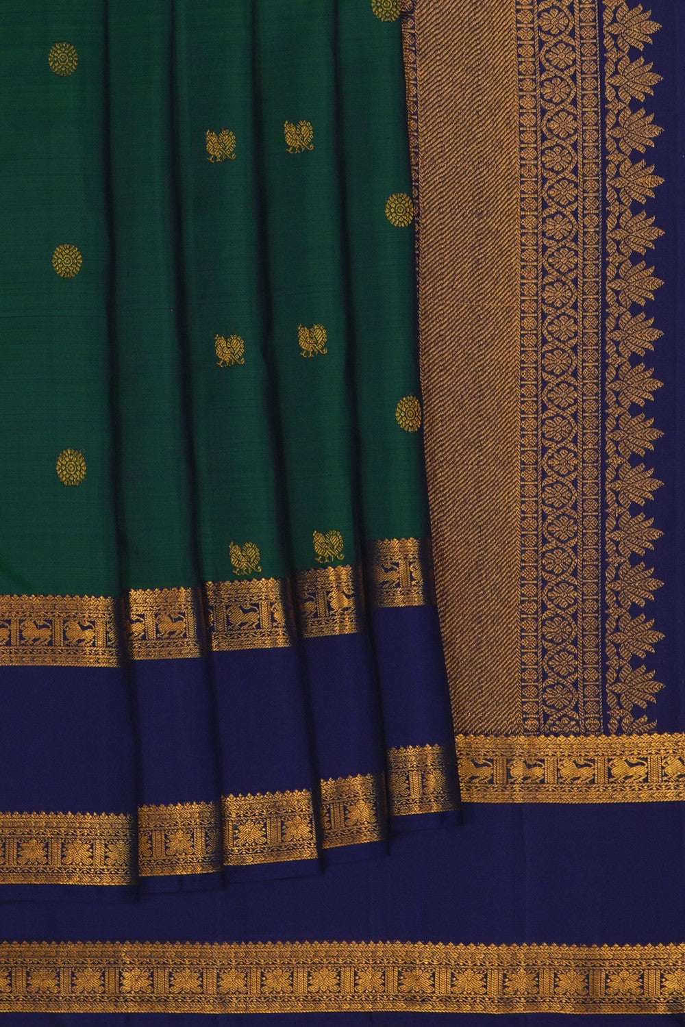Image of Kanchipattu Green Saree
