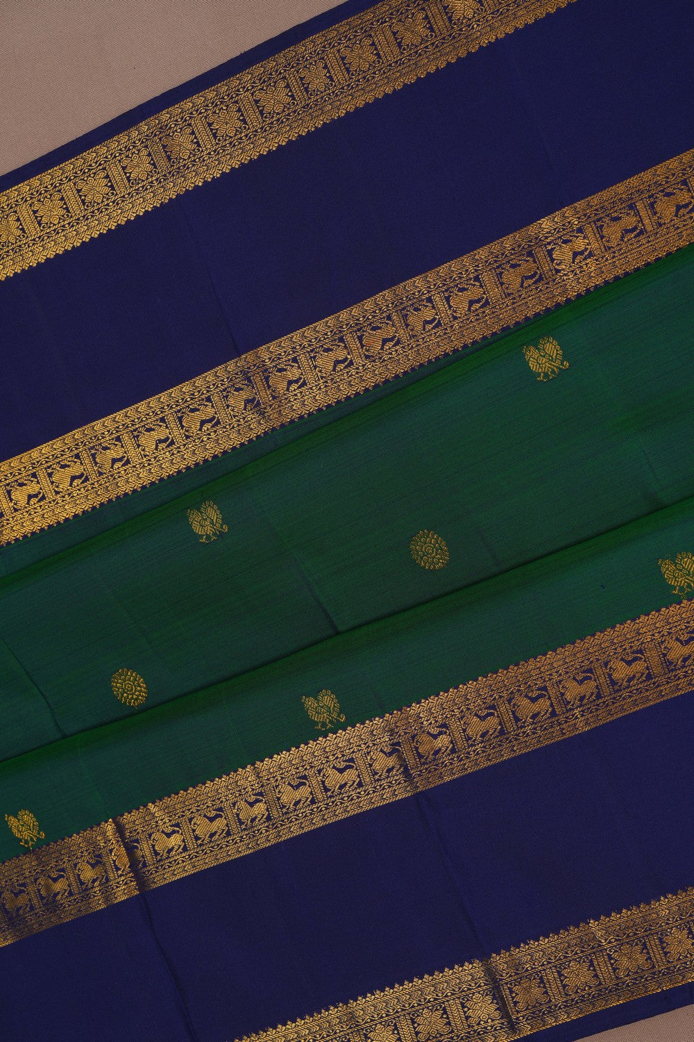 Image of Kanchipattu Green Saree