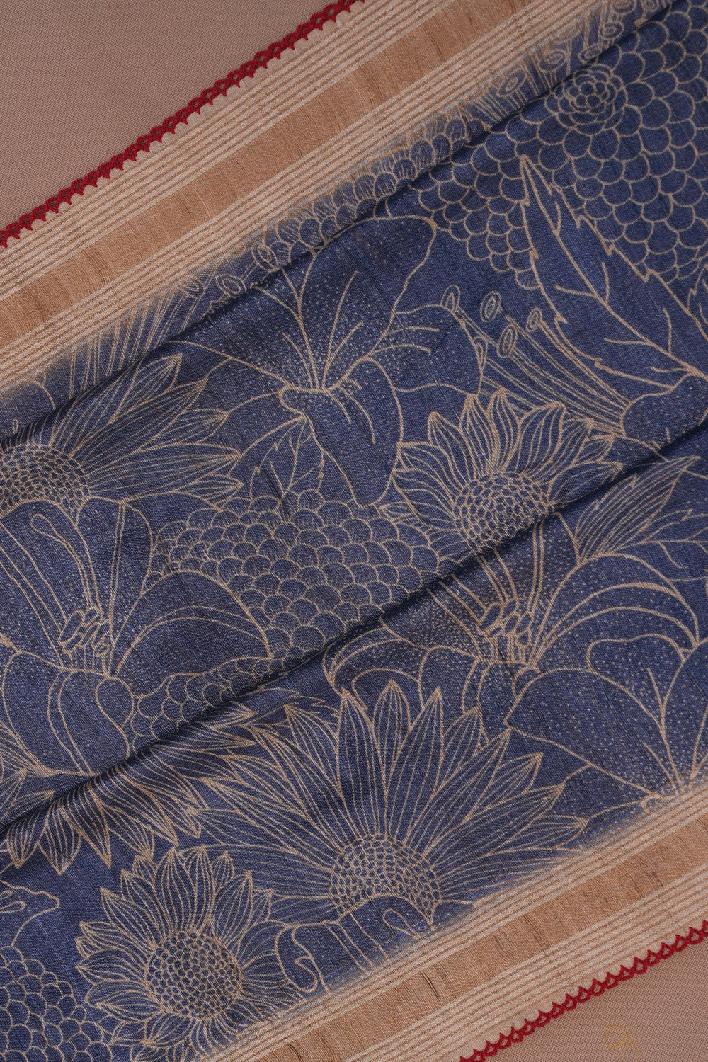 Image of Tussar Silk Exotic Floral Printed Saree