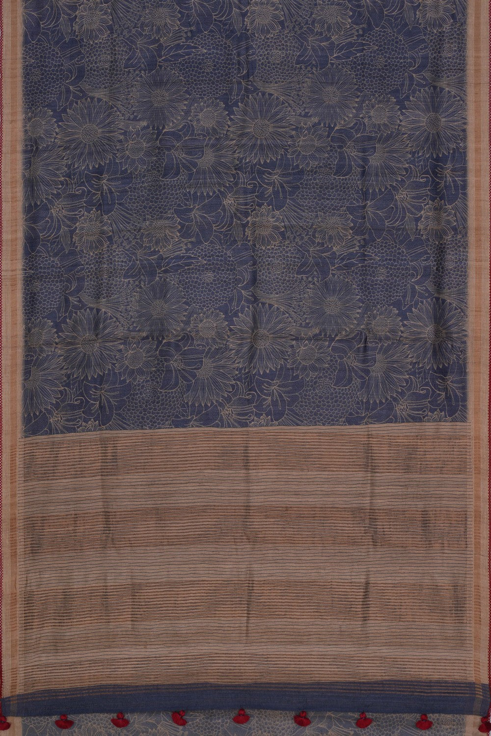 Image of Tussar Silk Exotic Floral Printed Saree