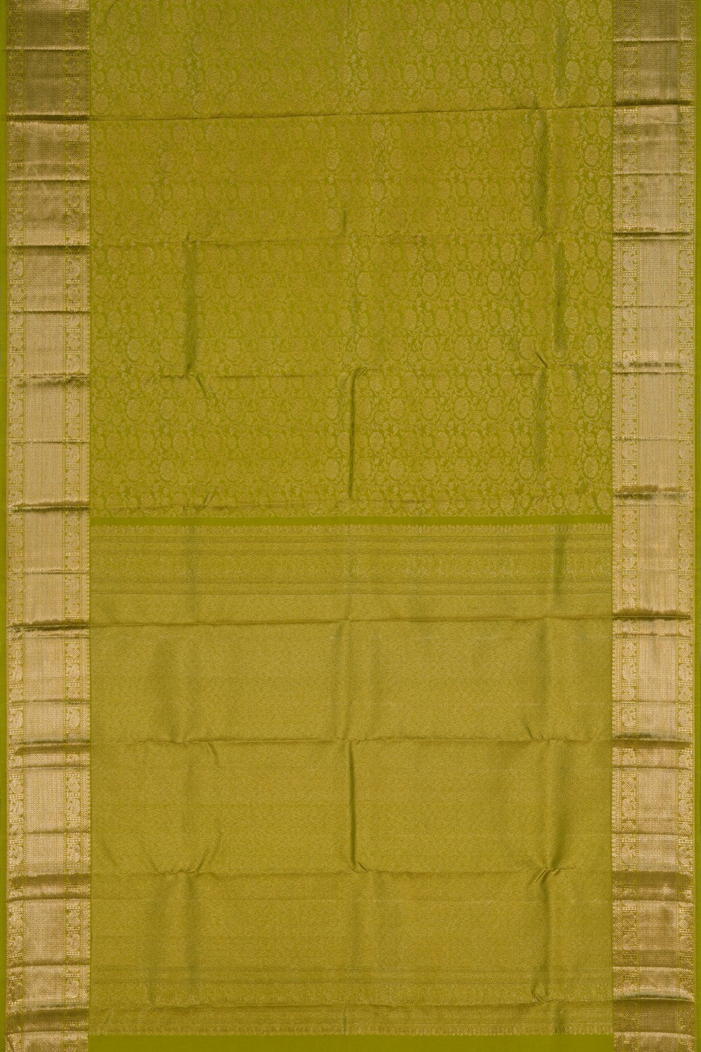 Image of Kanchipattu Brocade Spring Green Saree
