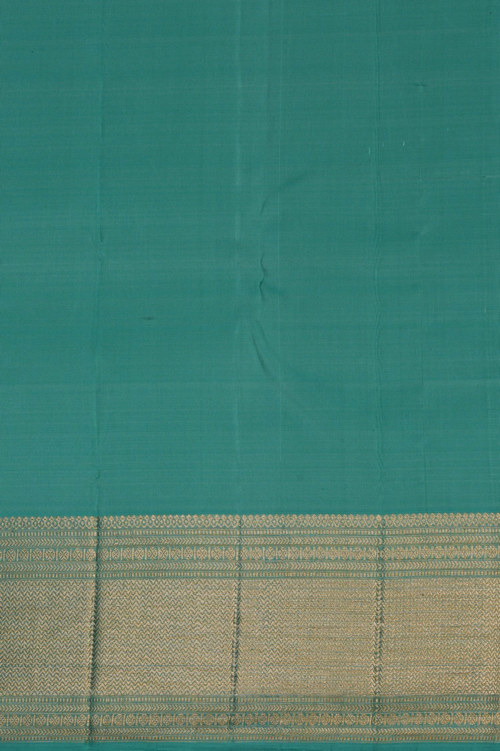 Image of Kanchipattu Brocade Turquoise Green Saree