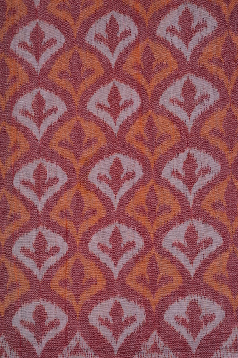 Image of Sambalpuri Cotton Red Saree