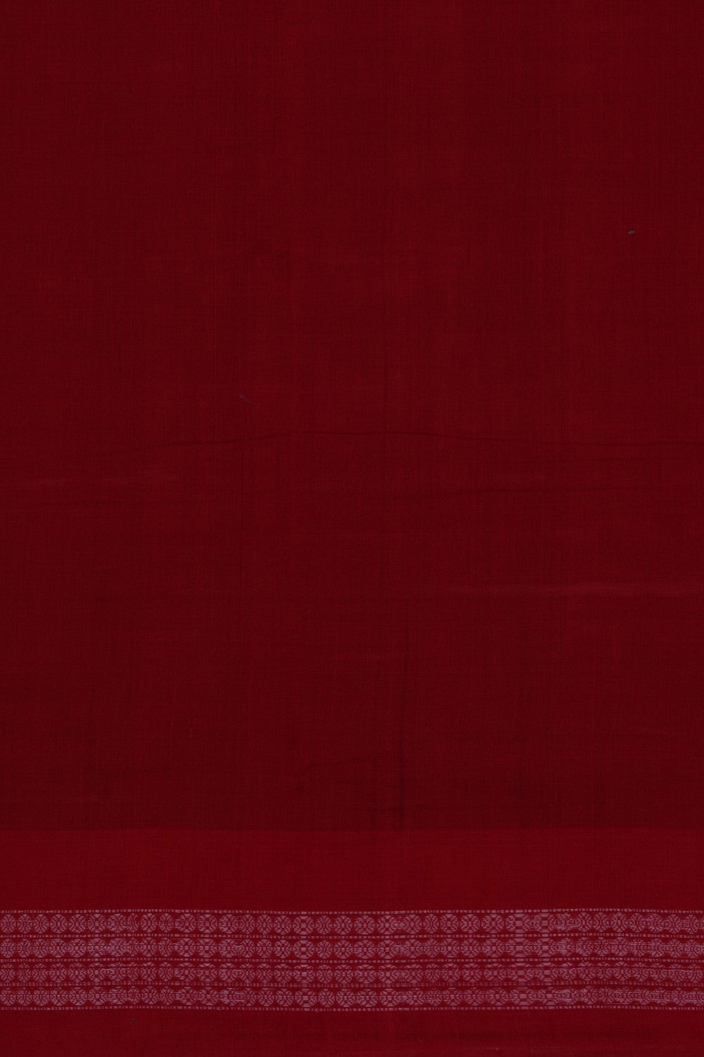 Image of Sambalpuri Cotton Red Saree