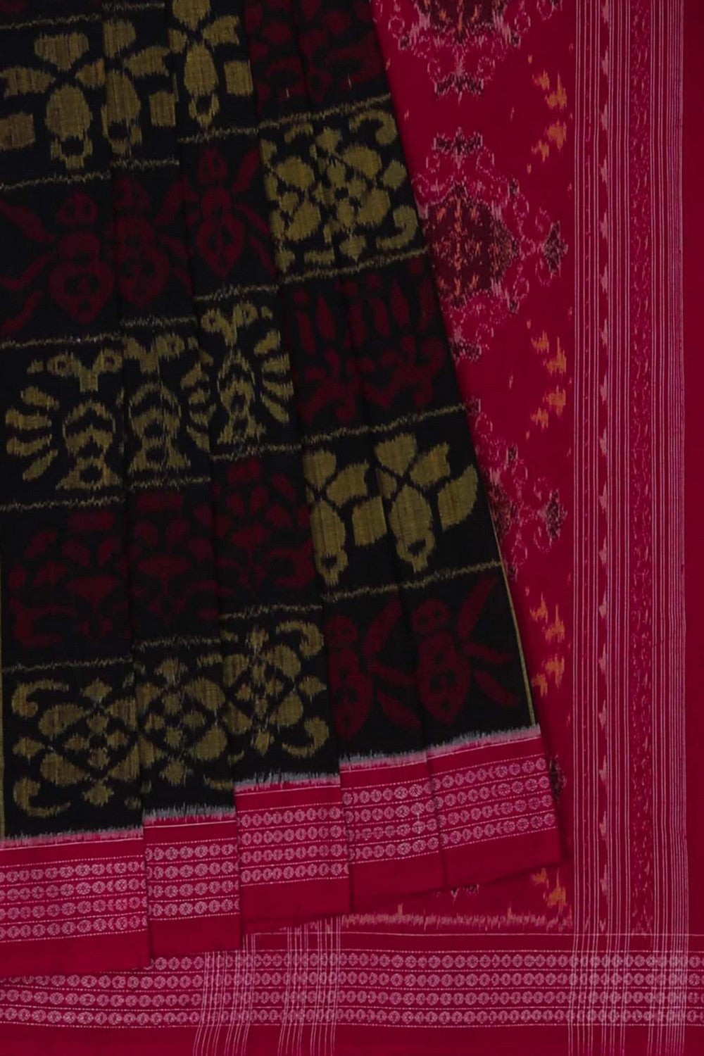 Sambalpuri Cotton Violet Saree