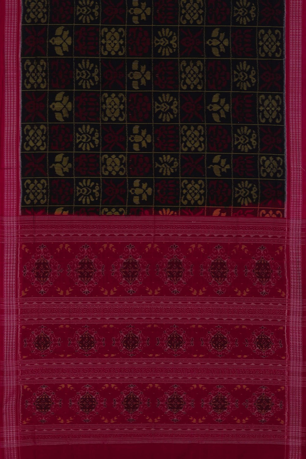 Sambalpuri Cotton Violet Saree